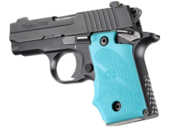 Hogue SIG Sauer P238 Rubber Grip with Finger Grooves Aqua