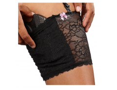 Bulldog Cases & Vaults Ladies Concealed Carry Lace Thigh Holster XL 24"-27" Thigh Stretch Lace Material Black 2 Pack BD-896