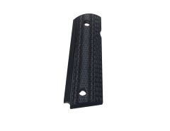1911 FULL SIZE GRIP, LAM LINEN G10 PEWTER BLACK RIGHT SIDE ONLY, NOT AMBI SAFETY CUT